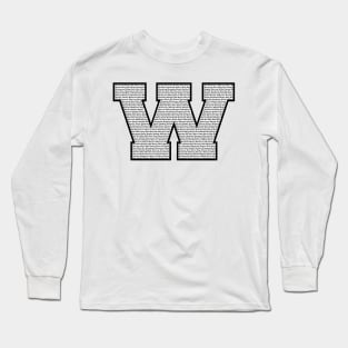 W Black Long Sleeve T-Shirt